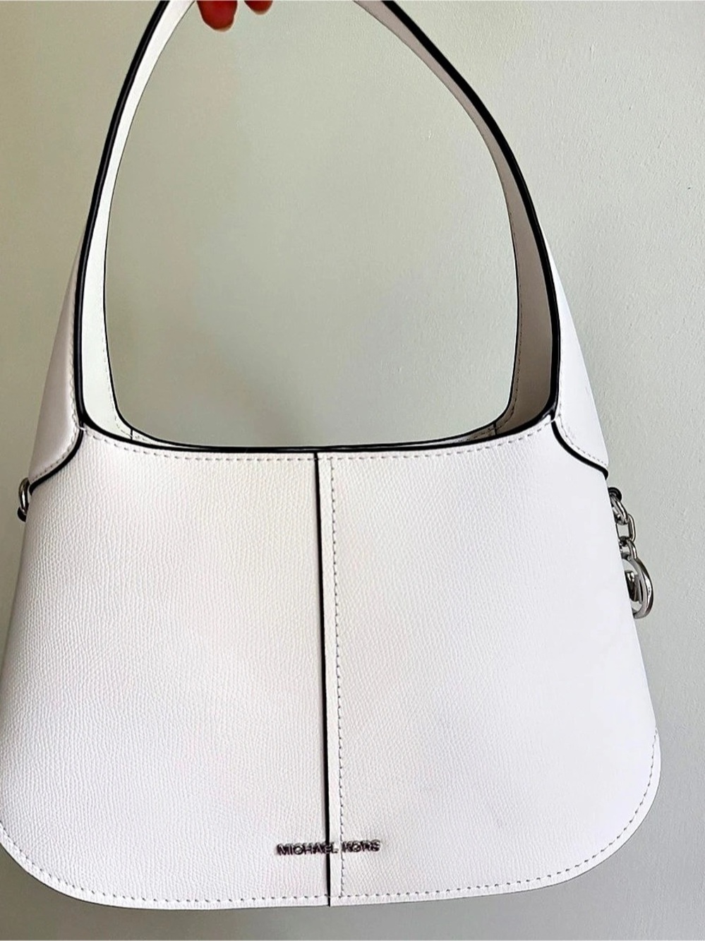 Michael Kors Rose Small Shoulder Bag in White NWT